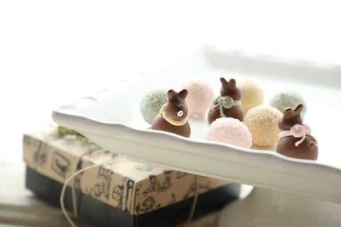 Chocolate Truffles ~ 9-Piece Gift ~ Spring Bunnies