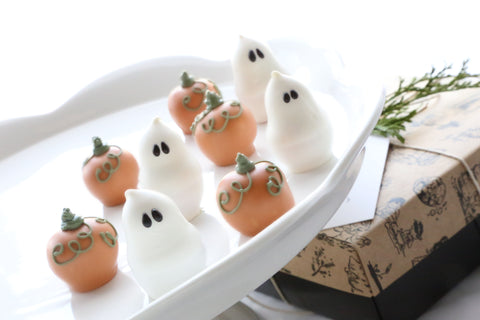 Chocolate Truffles ~ 9-Piece Gift ~ Pumpkins and Ghosts