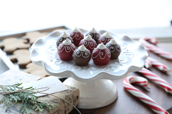 Cordial Cherries ~ 9-Piece ~ Peppermint & Gingerbread Flavored