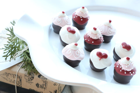 Chocolate Truffles ~ 9-Piece Gift ~ Valentine Cupcakes