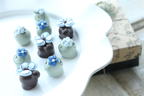 Cordial Cherries ~ 9-Piece Gift ~ Blue Butterfly Garden