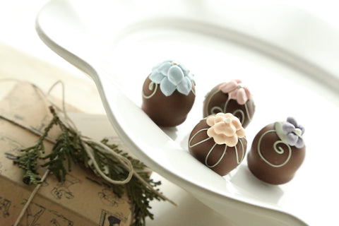 Chocolate Truffles ~ 4-Piece Gift ~ Easter Bouquet