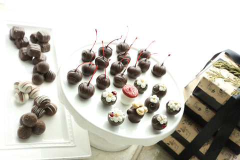 Cordial Cherries ~ 4-Tier Gift Tower ~ Daisy Patch