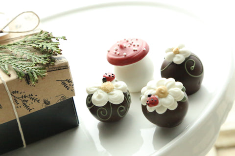 Chocolate Truffles ~ 4-Piece Gift ~ Daisy Patch