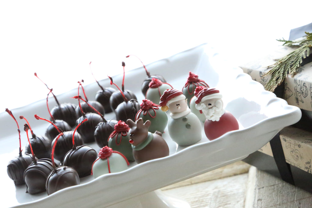 Cordial Cherries ~ 2-Tier Gift Tower ~ Christmas Eve