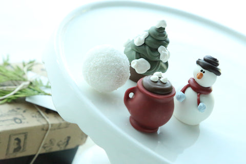 Chocolate Truffles ~ 4-Piece Gift ~ Snow Day