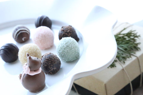 Combo ~ 9-Piece Gift ~ Chocolate Easter Bunnies (Cherries & Truffles)