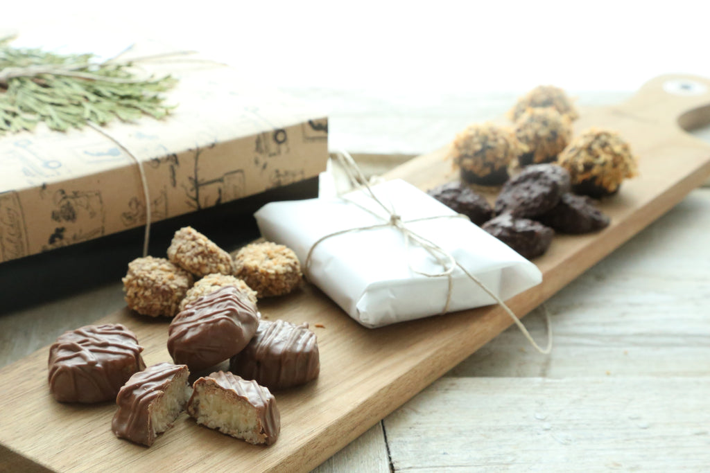 Coconut Chocolates ~ 17-Piece Gift ~ Truffles, Cherries, and Caramel