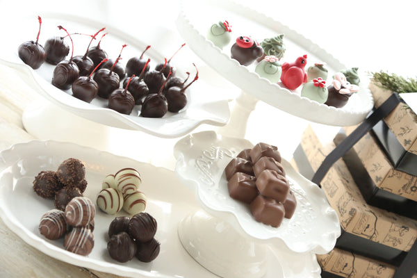 Chocolate Truffles ~ 4-Tier Gift Tower ~ Sweet Garden