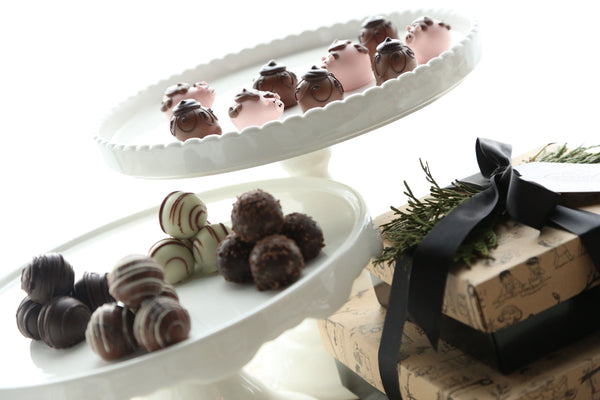 Chocolate Truffles ~ 2-Tier Gift Tower ~ Muddy Piggies