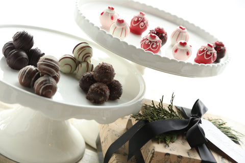 Chocolate Truffles ~ 2-Tier Gift Tower ~ Valentine Hearts