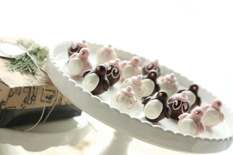 Chocolate Truffles ~ 16-Piece Gift ~ Valentine Love Birds