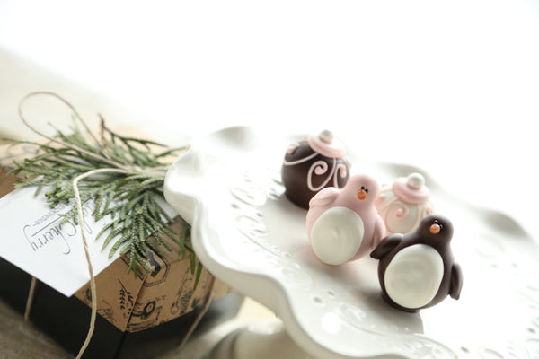 Chocolate Truffles ~ 4-Piece Gift ~ Penguins