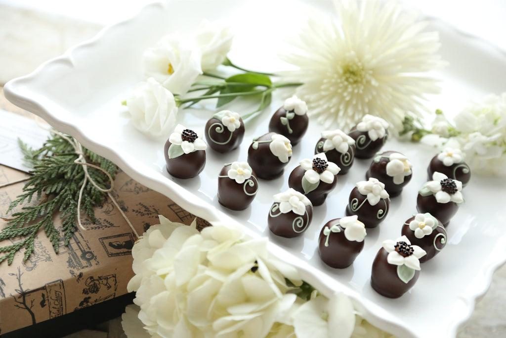 Chocolate Truffles ~ 16-Piece Gift ~ Flower Garden