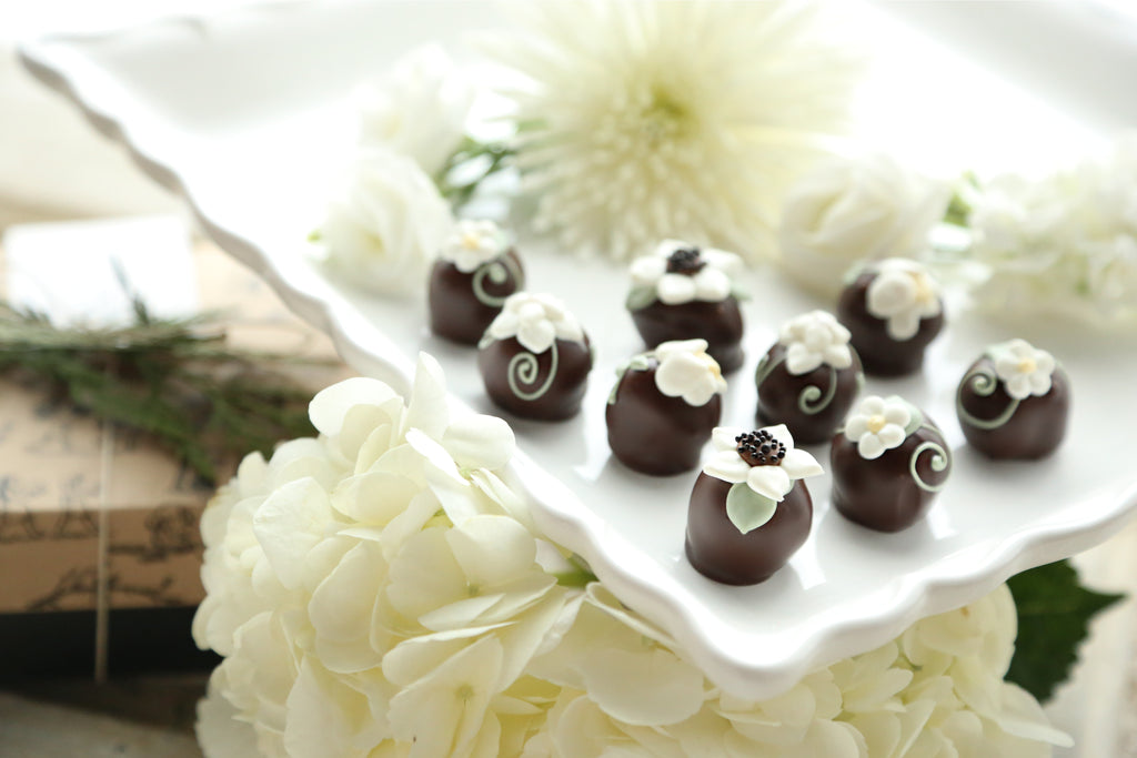 Chocolate Truffles ~ 9-Piece Gift ~ Flower Garden