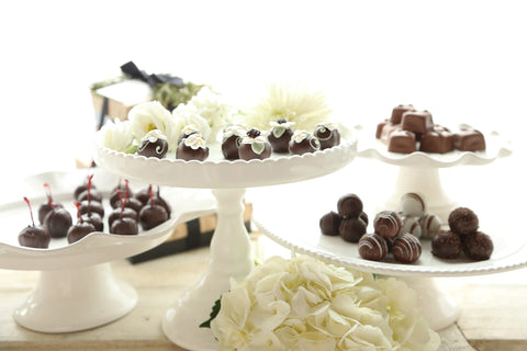 Chocolate Truffles ~ 4-Tier Gift Tower ~ Flower Garden