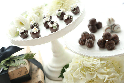 Chocolate Truffles ~ 2-Tier Gift Tower ~ Flower Garden