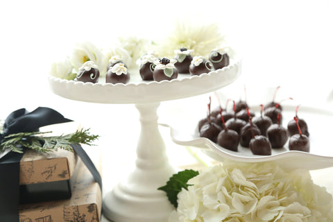 Cordial Cherries ~ 2-Tier Gift Tower ~ Flower Garden