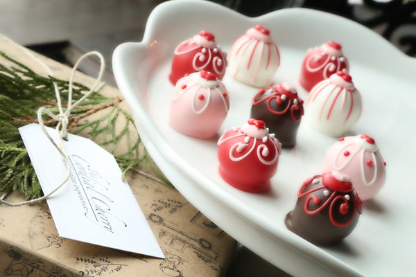 Chocolate Truffles ~ 9-Piece Gift ~ Valentine Hearts