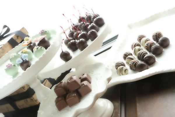 Chocolate Truffles ~ 4-Tier Gift Tower ~ Butterflies and Blossoms