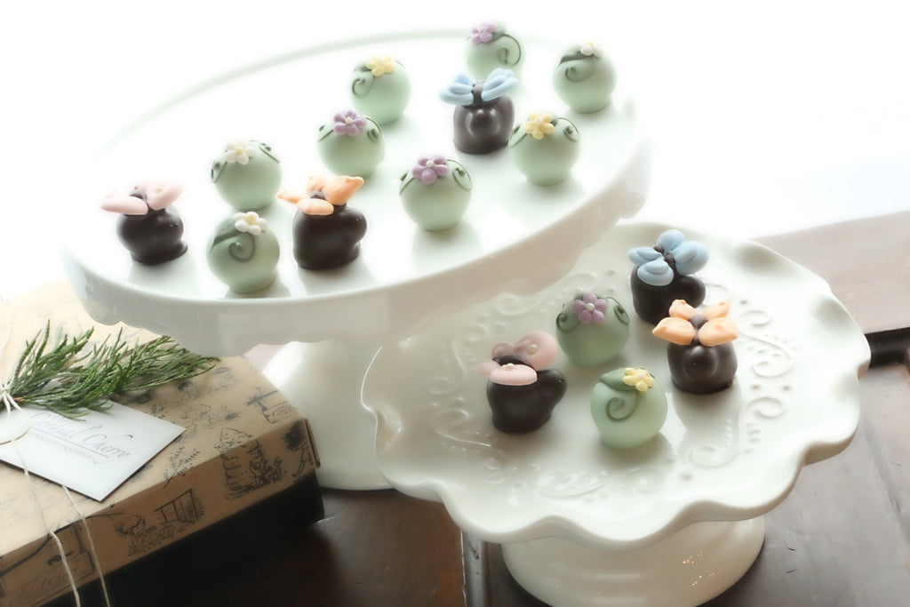 Chocolate Truffles ~ 16-Piece Gift ~ Butterflies and Blossoms