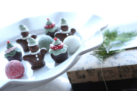 Cordial Cherries ~ 9-Piece Gift ~ Gingerbread Men