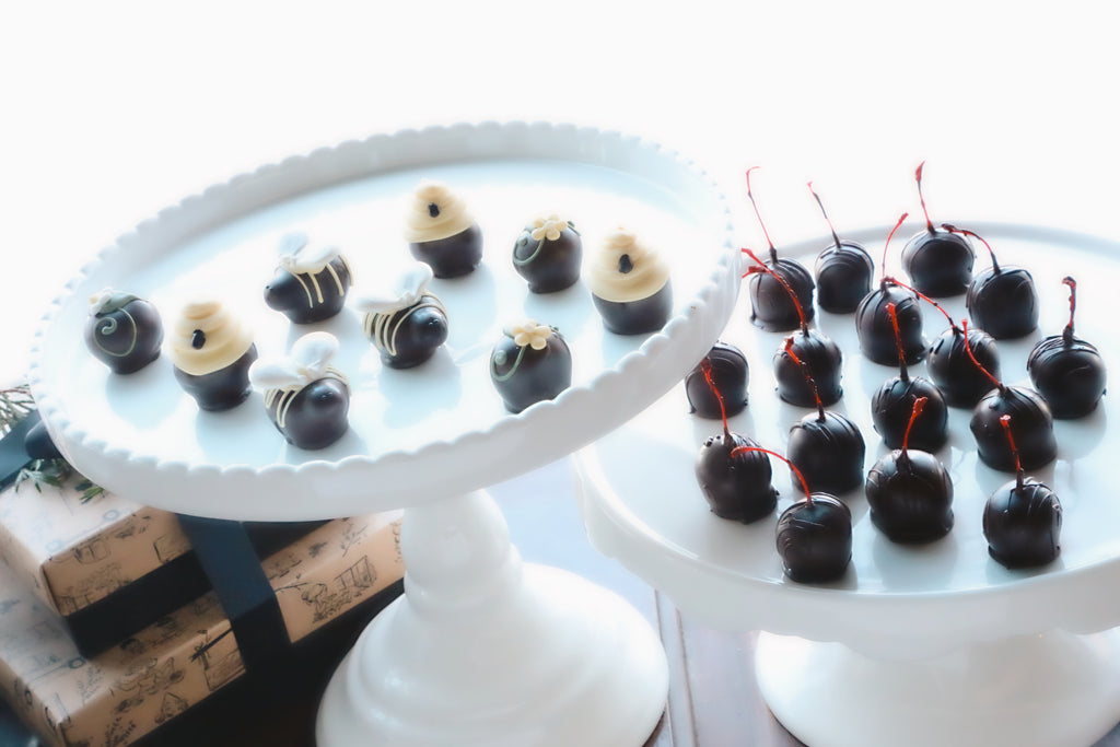 Cordial Cherries ~ 2-Tier Gift Tower ~ It's the Bee's Knees
