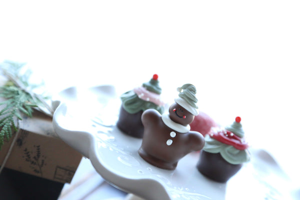 Chocolate Truffles ~ 4-Piece Gift ~ Gingerbread Men