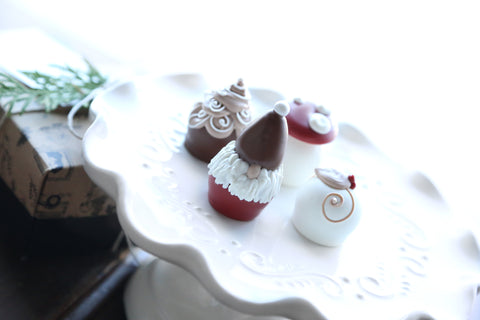 Chocolate Truffles ~ 4-Piece Gift ~ Winter Gnomes