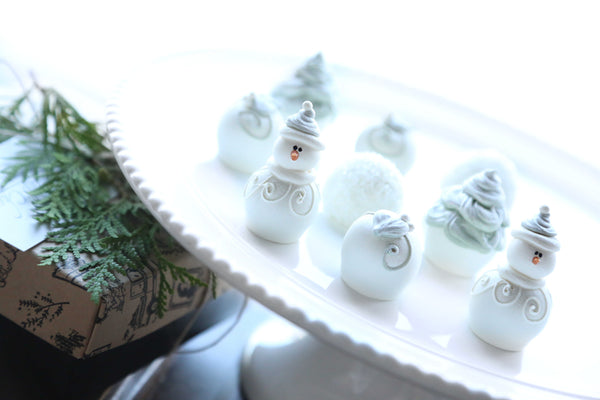 Chocolate Truffles ~ 9-Piece Gift ~ Frosted Winter