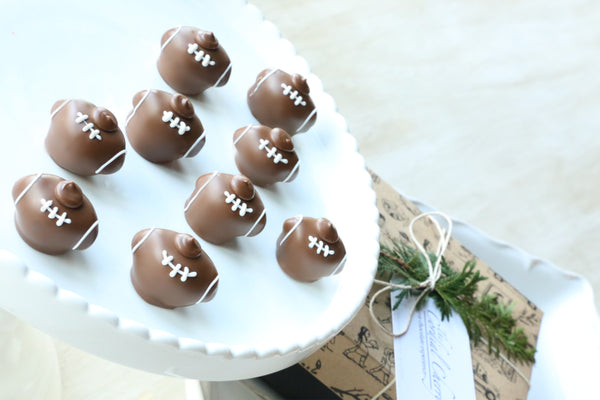 Chocolate Truffles ~ 9 Piece Gift ~ Footballs
