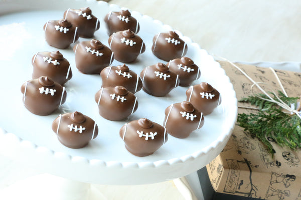 Chocolate Truffles ~ 16 Piece Gift ~ Footballs