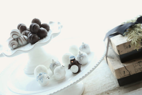 Chocolate Truffles ~ 2-Tier Gift Tower ~ Polar Christmas