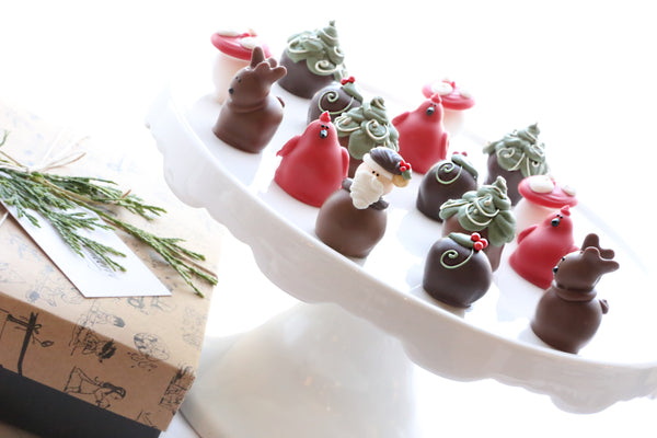 Chocolate Truffles ~ 16-Piece Gift ~ Woodland Christmas