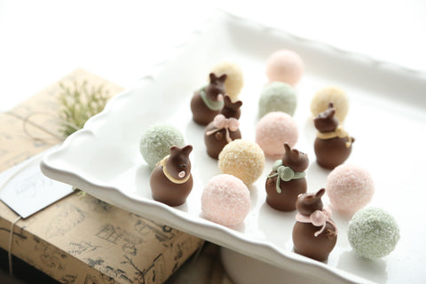 Chocolate Truffles ~ 16-Piece Gift ~ Chocolate Easter Bunnies