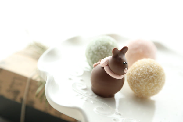 Chocolate Truffles ~ 4-Piece Gift ~ Spring Bunnies