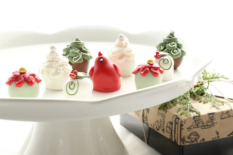 Chocolate Truffles ~ 9-Piece Gift ~ Christmas Garden