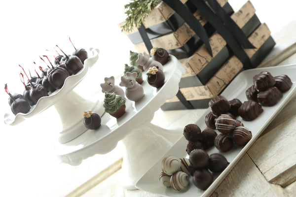 Chocolate Truffles ~ 4-Tier Gift Tower ~ Welcome Baby Elephants