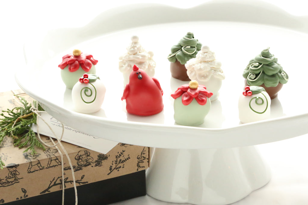 Cordial Cherries ~ 9-Piece Gift ~ Christmas Garden