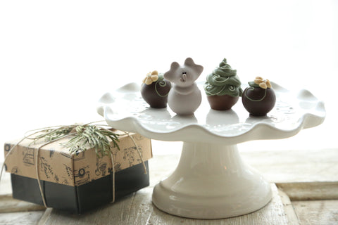 Chocolate Truffles ~ 4-Piece Gift ~ Elephants