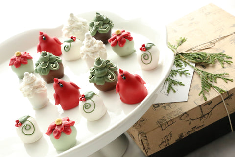 Chocolate Truffles ~ 16-Piece Gift ~ Winter Garden