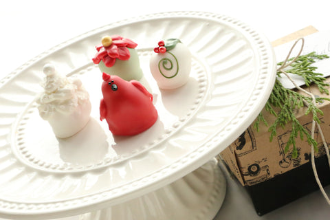 Chocolate Truffles ~ 4-Piece Gift ~ Christmas Garden
