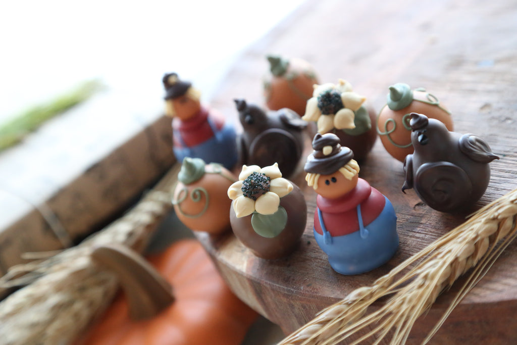 Chocolate Truffles ~ 9-Piece Gift ~ The Sweetest Scarecrow