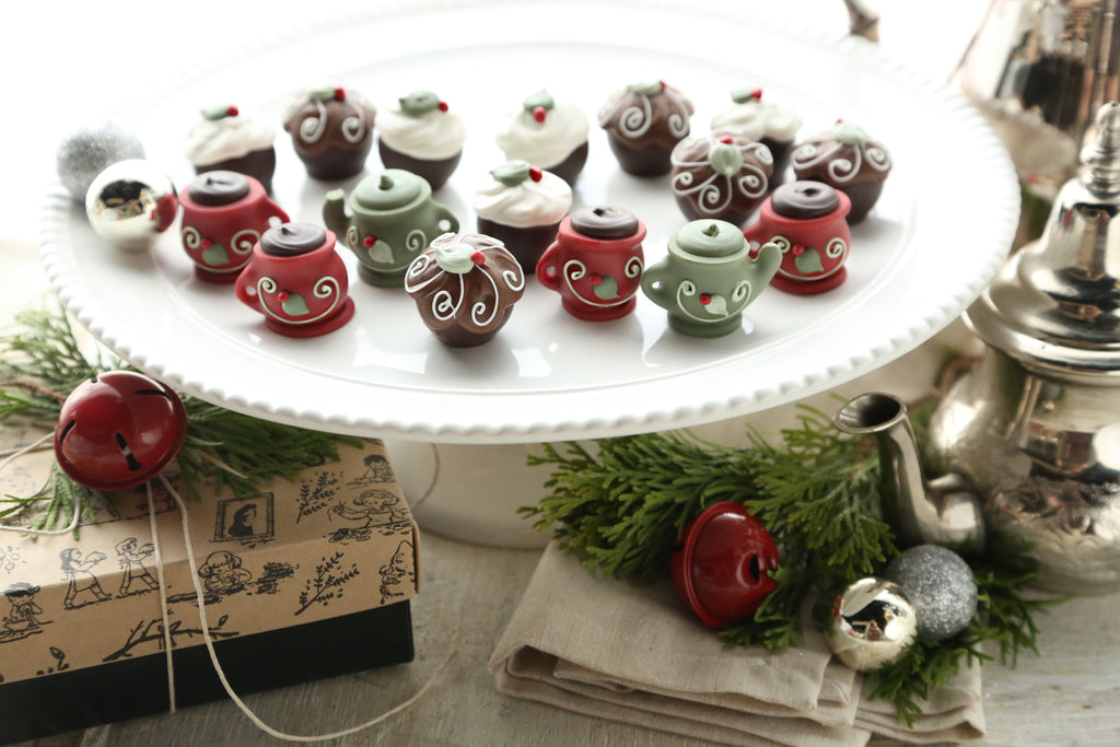 Chocolate Truffles ~ 16-Piece Gift ~ Christmas Tea & Cakes