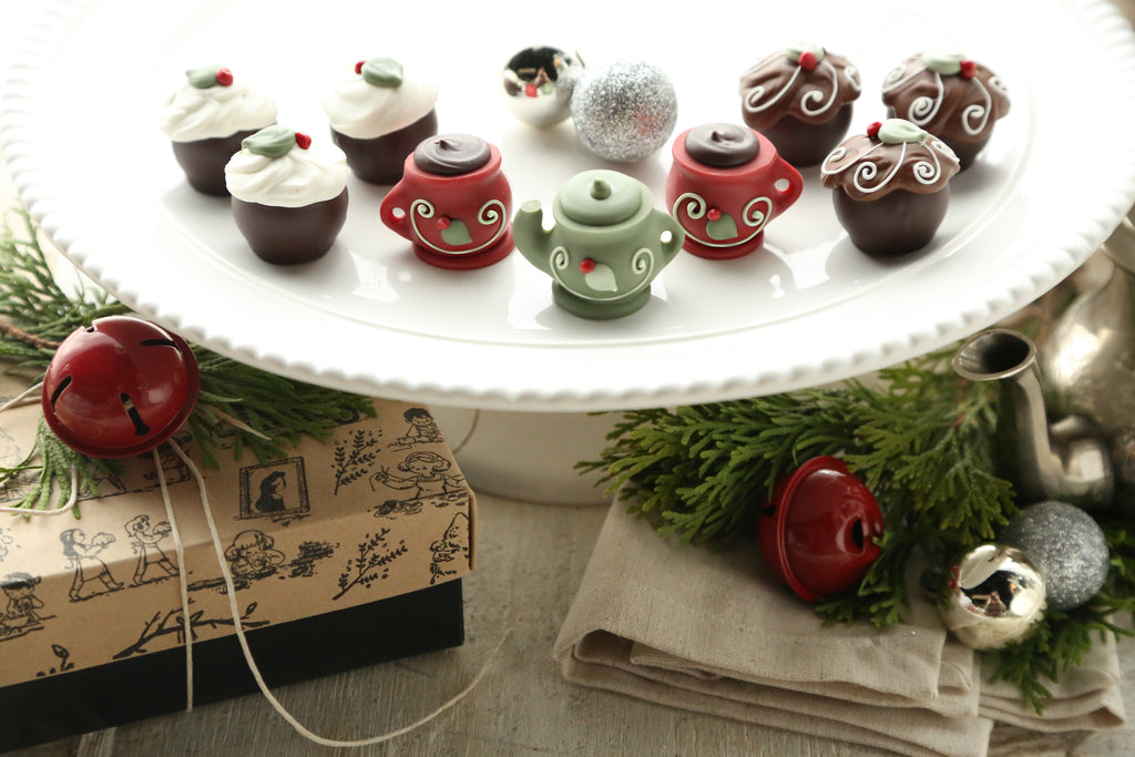 Chocolate Truffles ~ 9-Piece Gift ~ Christmas Tea & Cakes