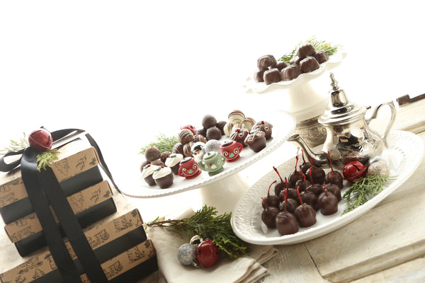 Chocolate Truffles ~ 4-Tier Gift Tower ~ Christmas Tea & Cakes