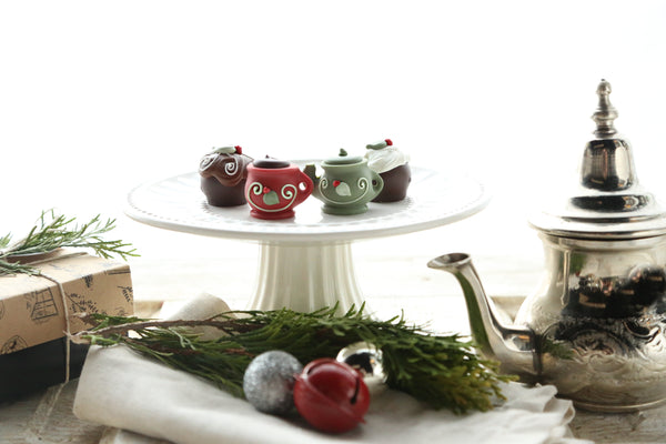 Chocolate Truffles ~ 4-Piece Gift ~ Christmas Tea & Cakes