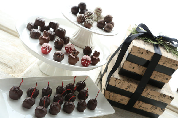 Chocolate Truffles ~ 4-Tier Gift Tower ~ Teddy Bears