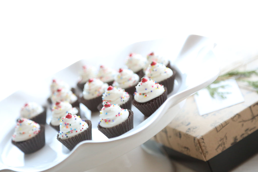 Chocolate Truffles ~ 16-Piece Gift ~ Birthday Cupcakes