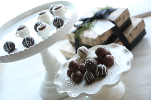 Chocolate Truffles ~ 2-Tier Gift Tower ~ Coffee Cups